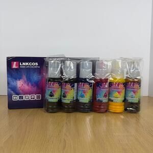 LNKCOS Sublimation Ink Set 6x100ml CMYK Photo Black & Color for Epson Printers